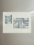 La pinède - Gravure