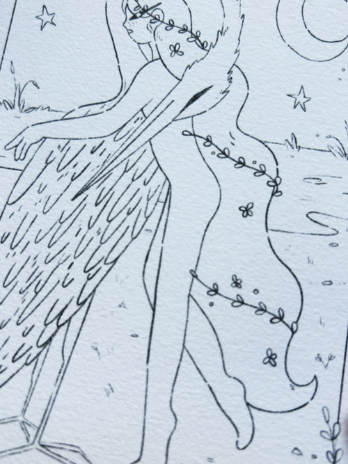 Coloriage héron