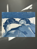 Les amants - Gravure