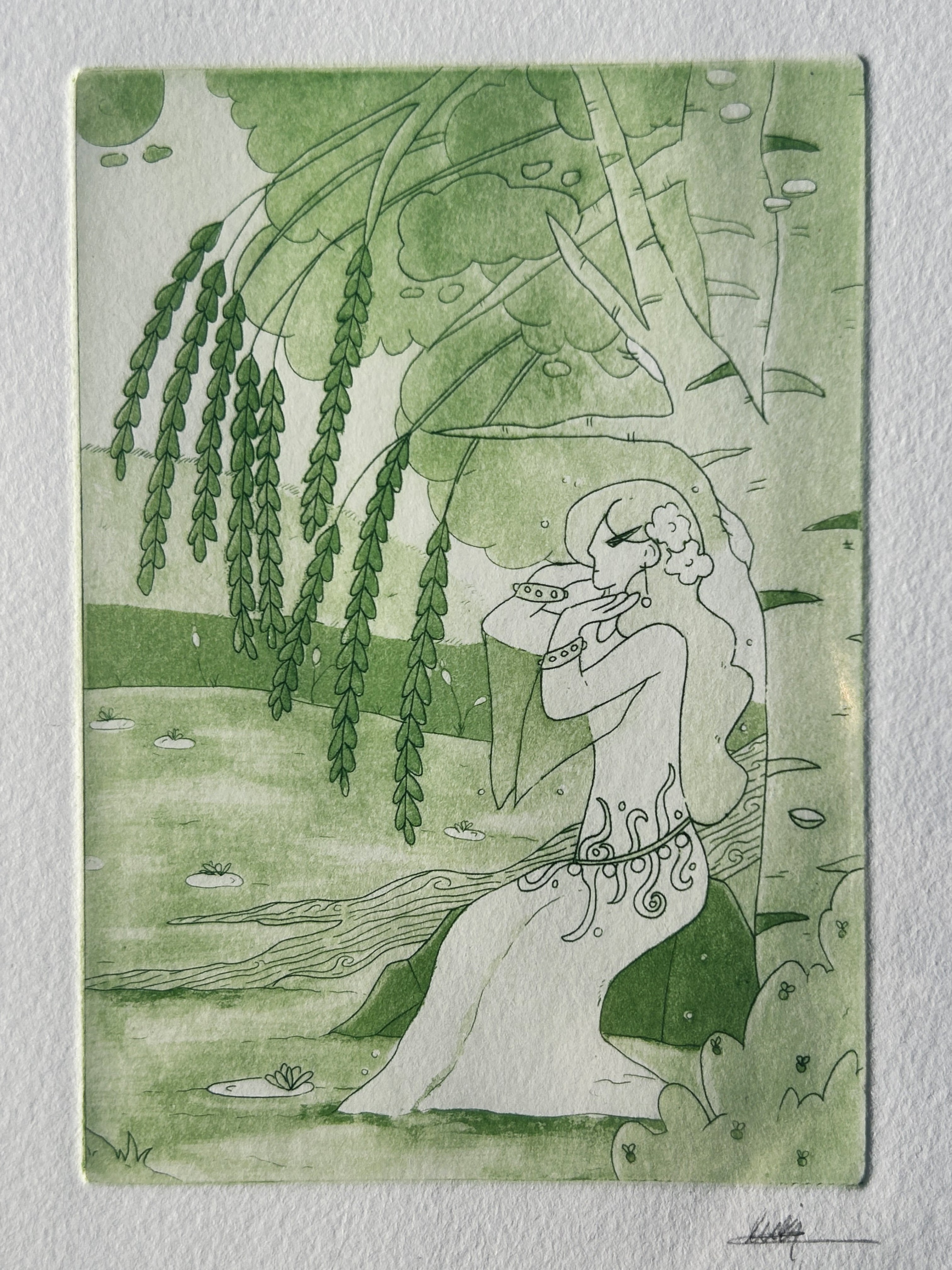 Triptyque chevaliers - Gravure