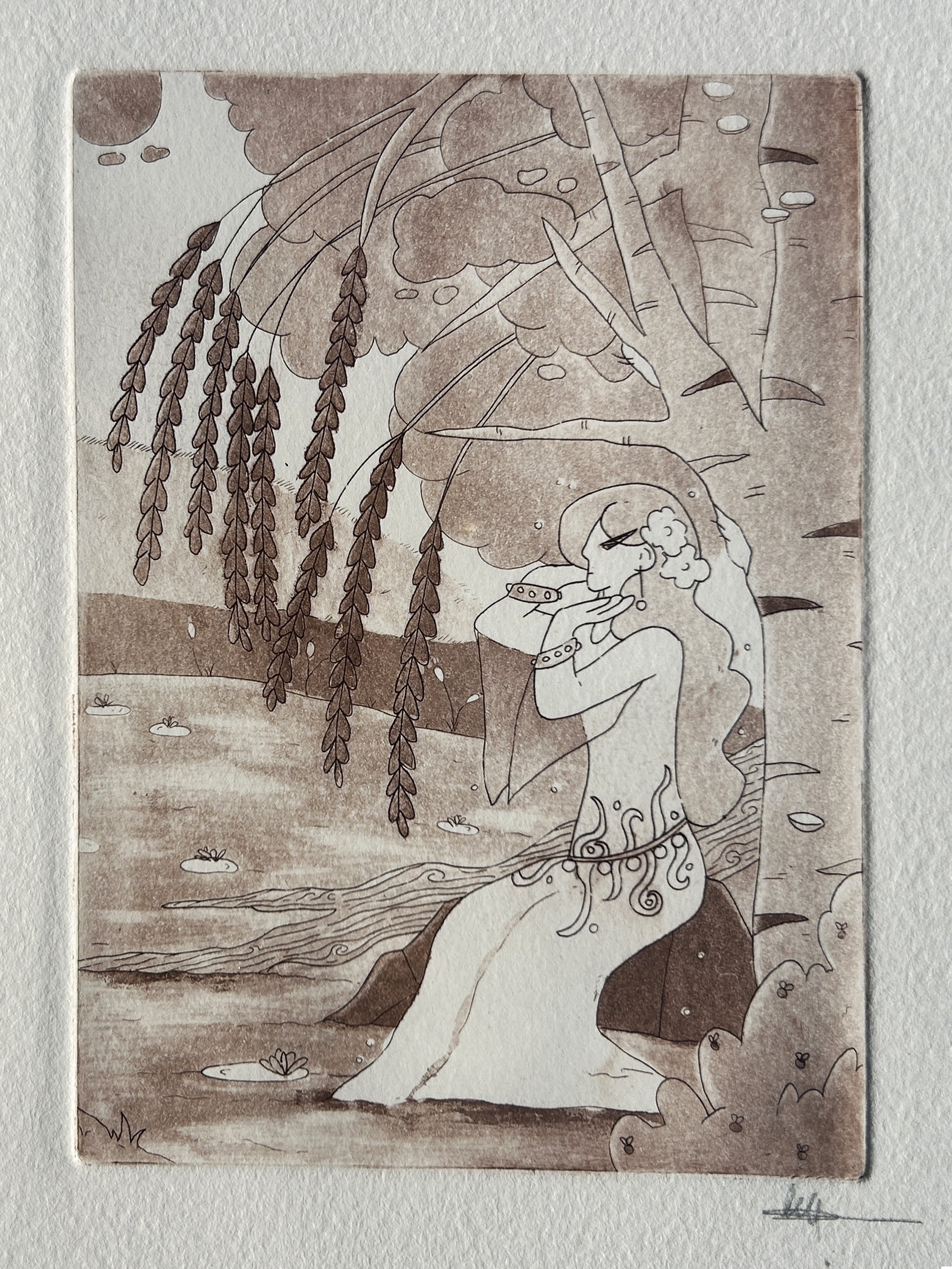 Triptyque chevaliers - Gravure