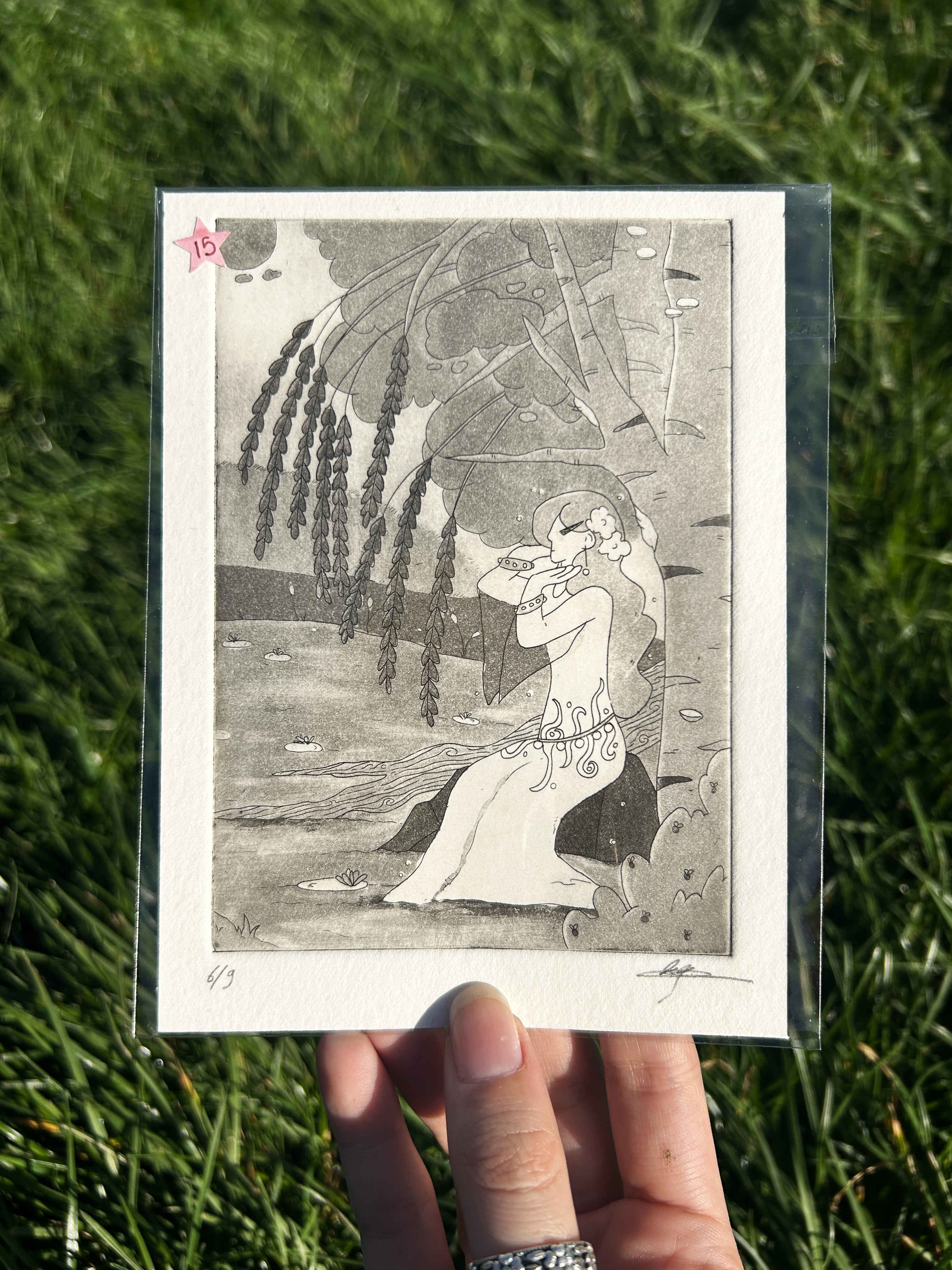 Aquatinte médievale - Gravure