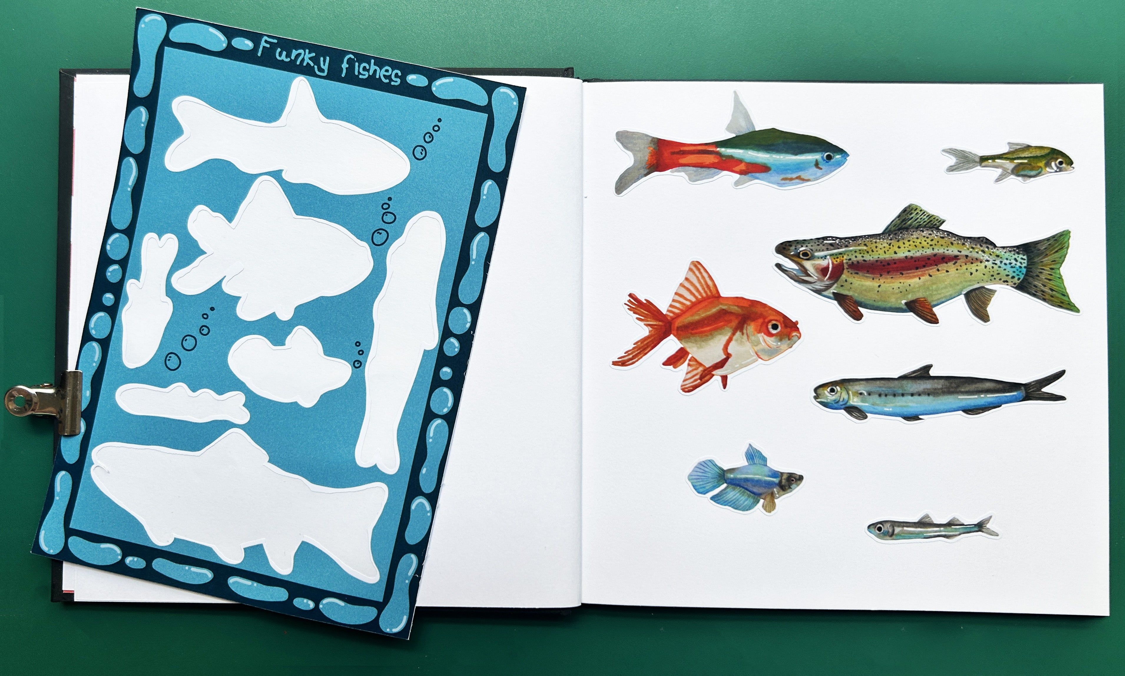 Funky fishes - Planche de stickers