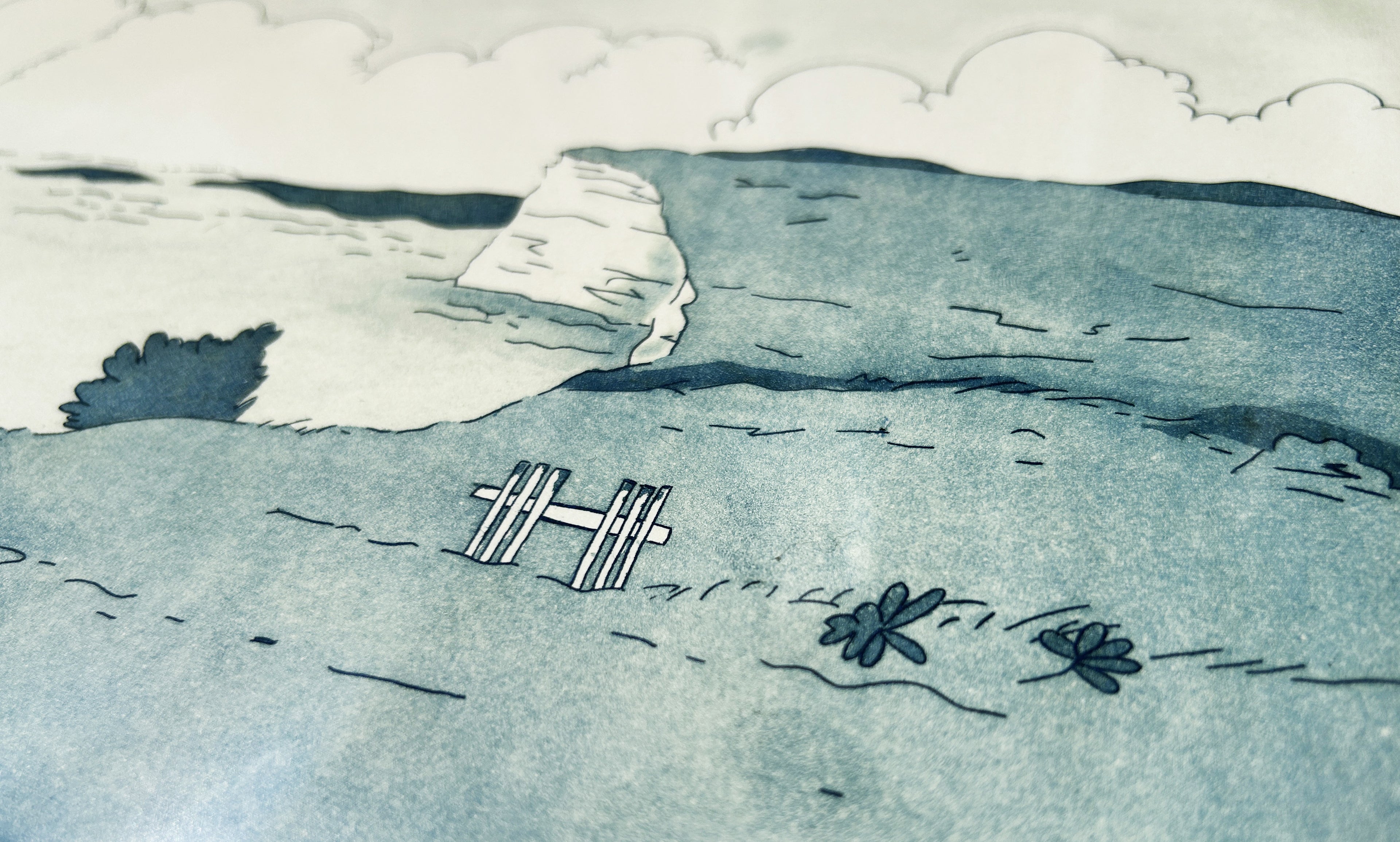 Le Bois de Cise - Gravure