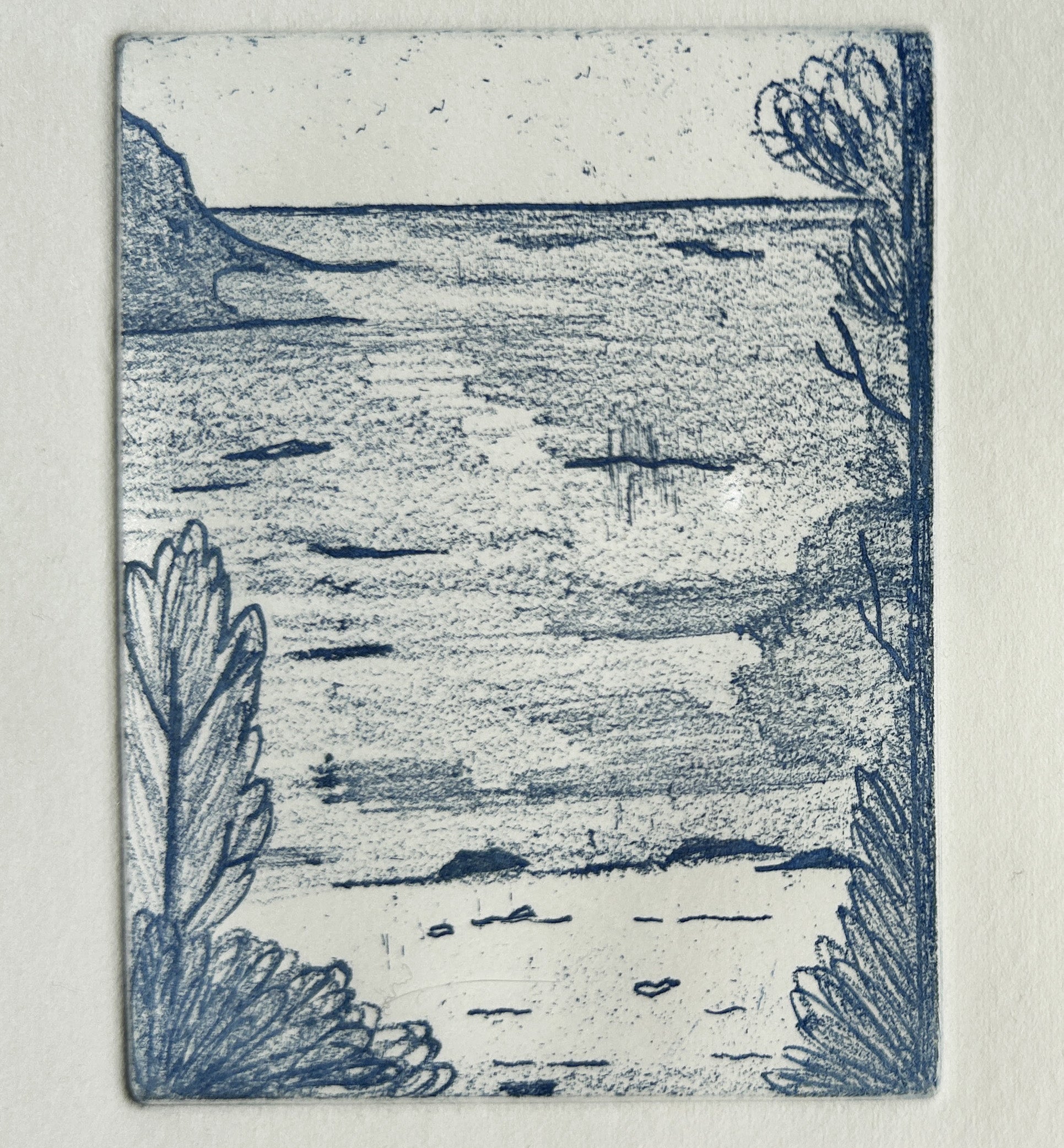 La pinède - Gravure