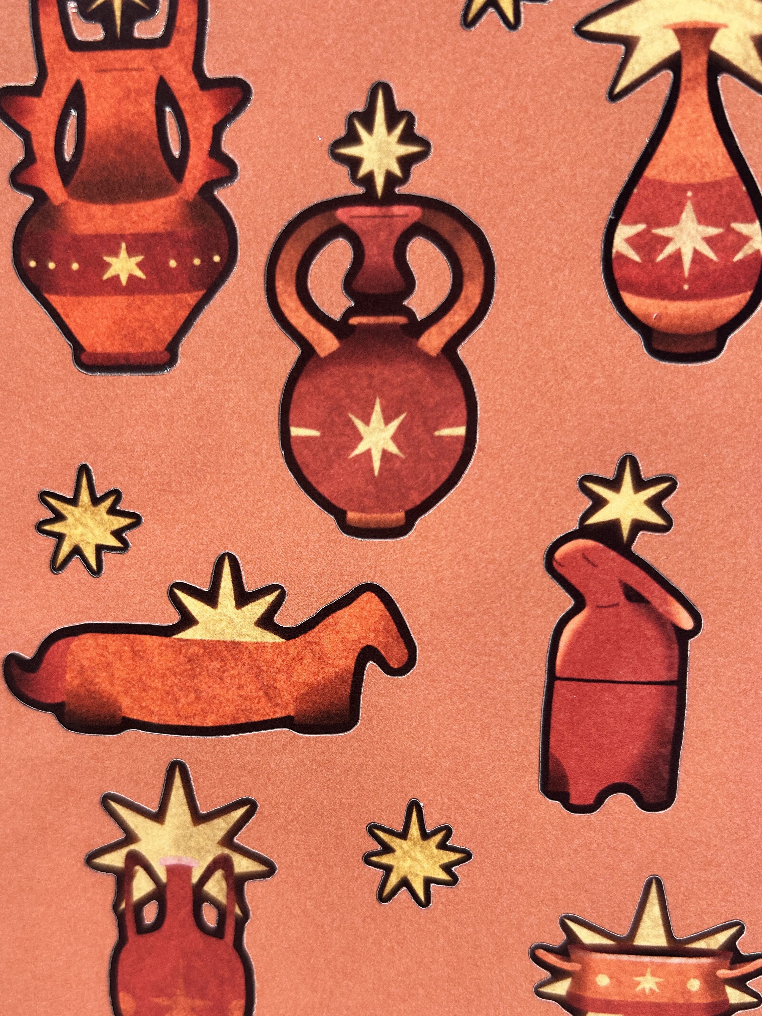 Star ceramics - Planche de stickers