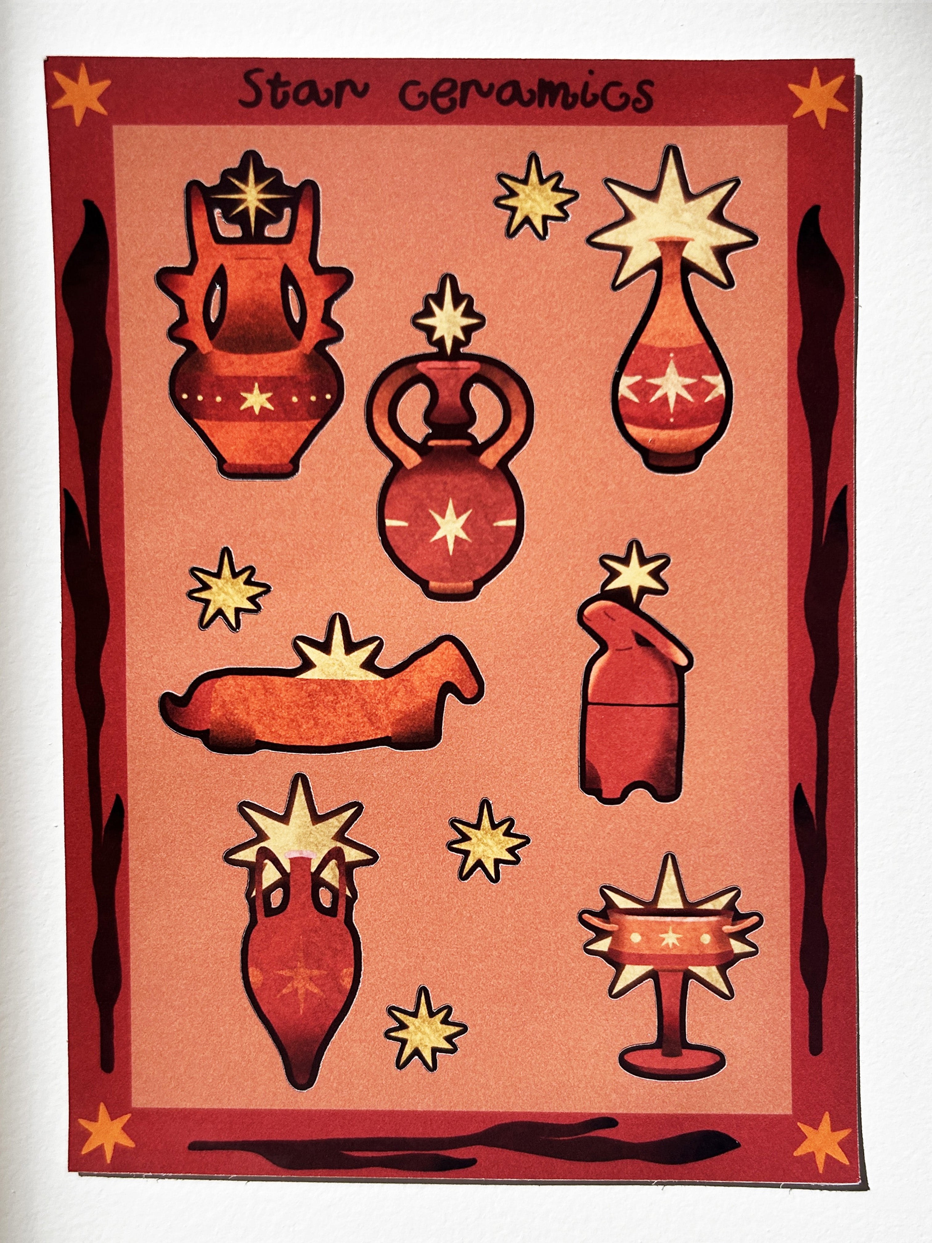 Star ceramics - Planche de stickers