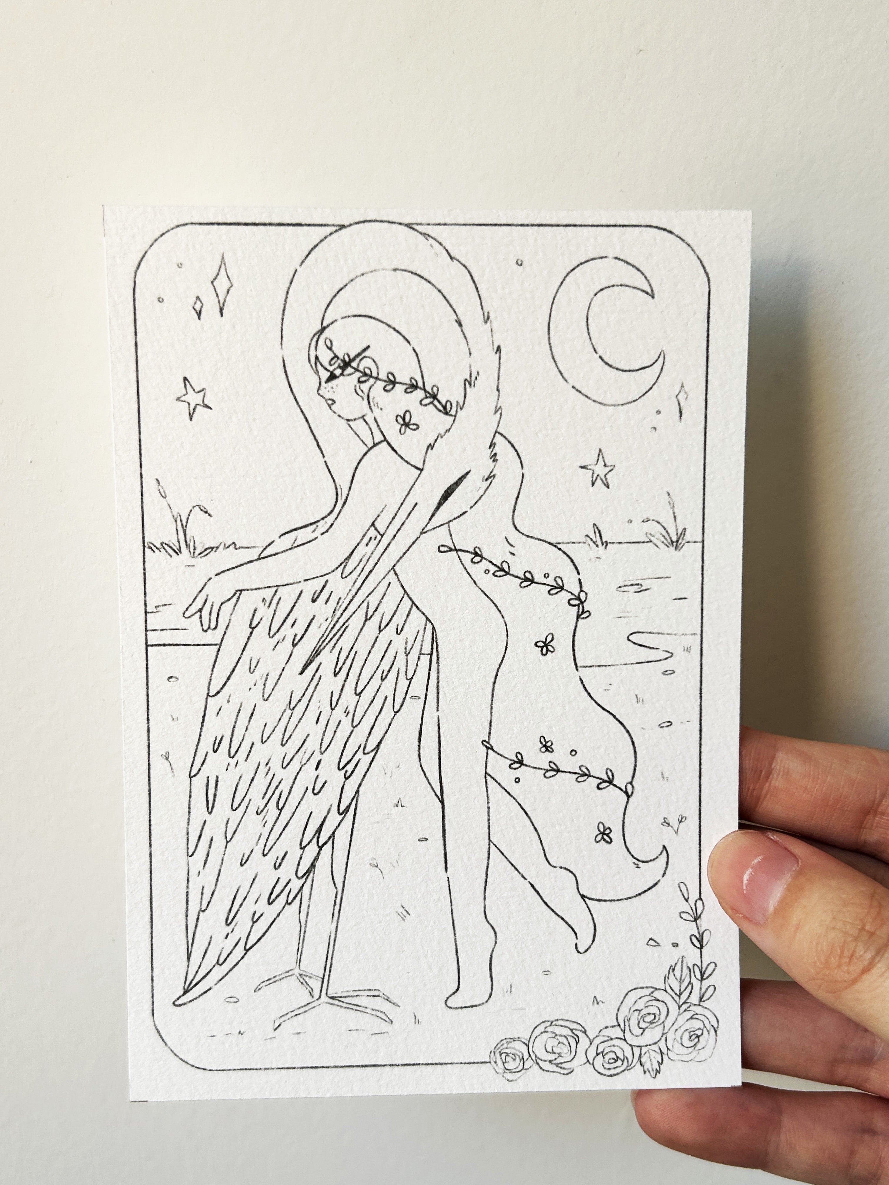 Coloriage héron